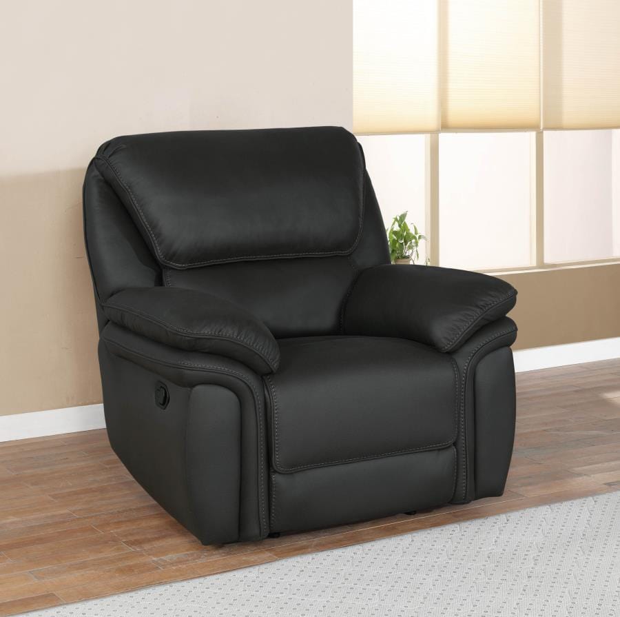 Breton Upholstered Tufted Back Recliner