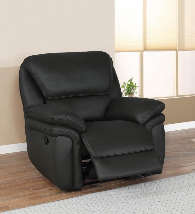 Breton Upholstered Tufted Back Recliner