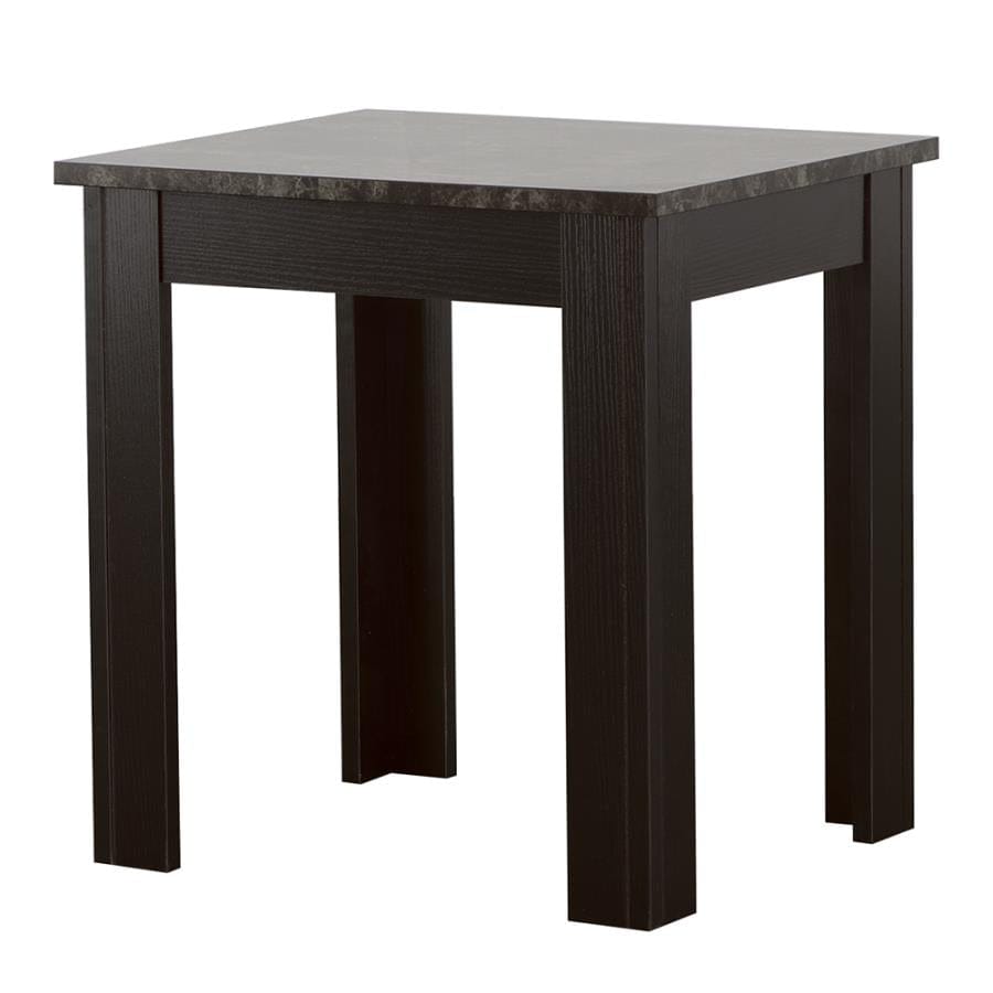 Silas 3-piece Faux-marble Top Occasional Table Set Black