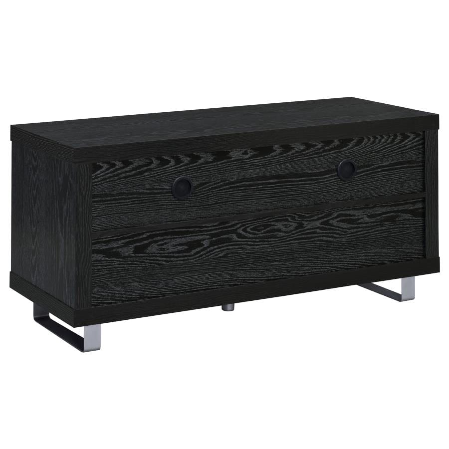 Alton 48" 3-drawer TV Console Black Oak