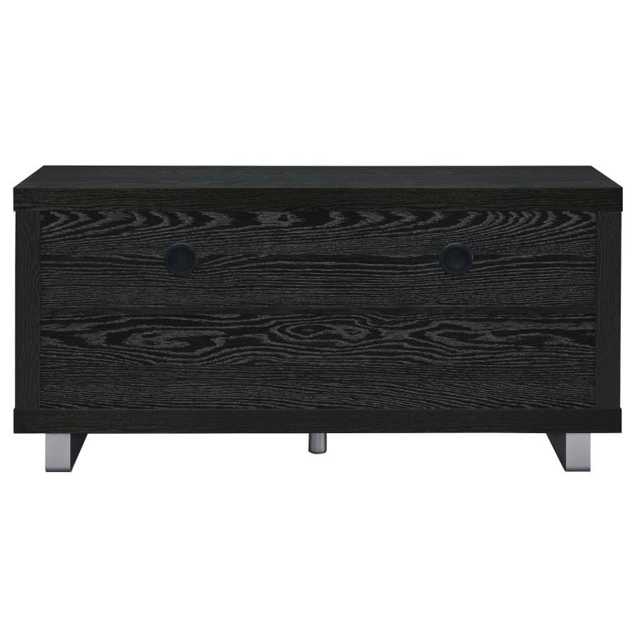 Alton 48" 3-drawer TV Console Black Oak