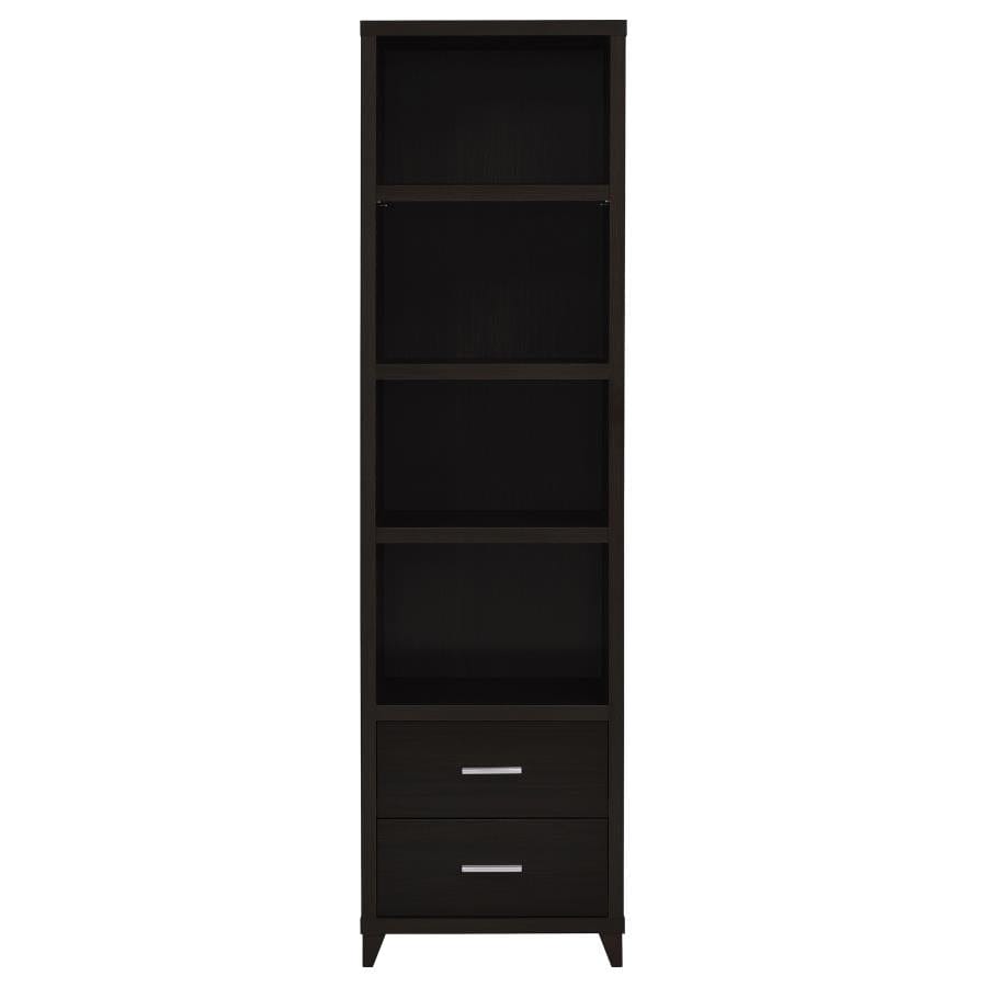 Lewes 2-drawer Media Tower Cappuccino
