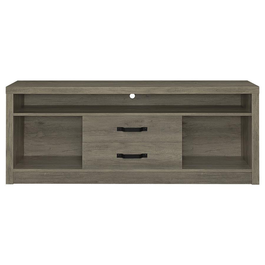 Burke 2-drawer TV Console Grey Driftwood