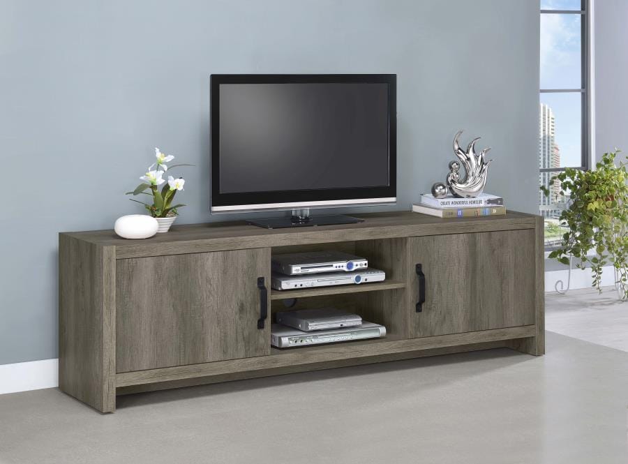 Hays 2-door TV Console Grey Driftwood