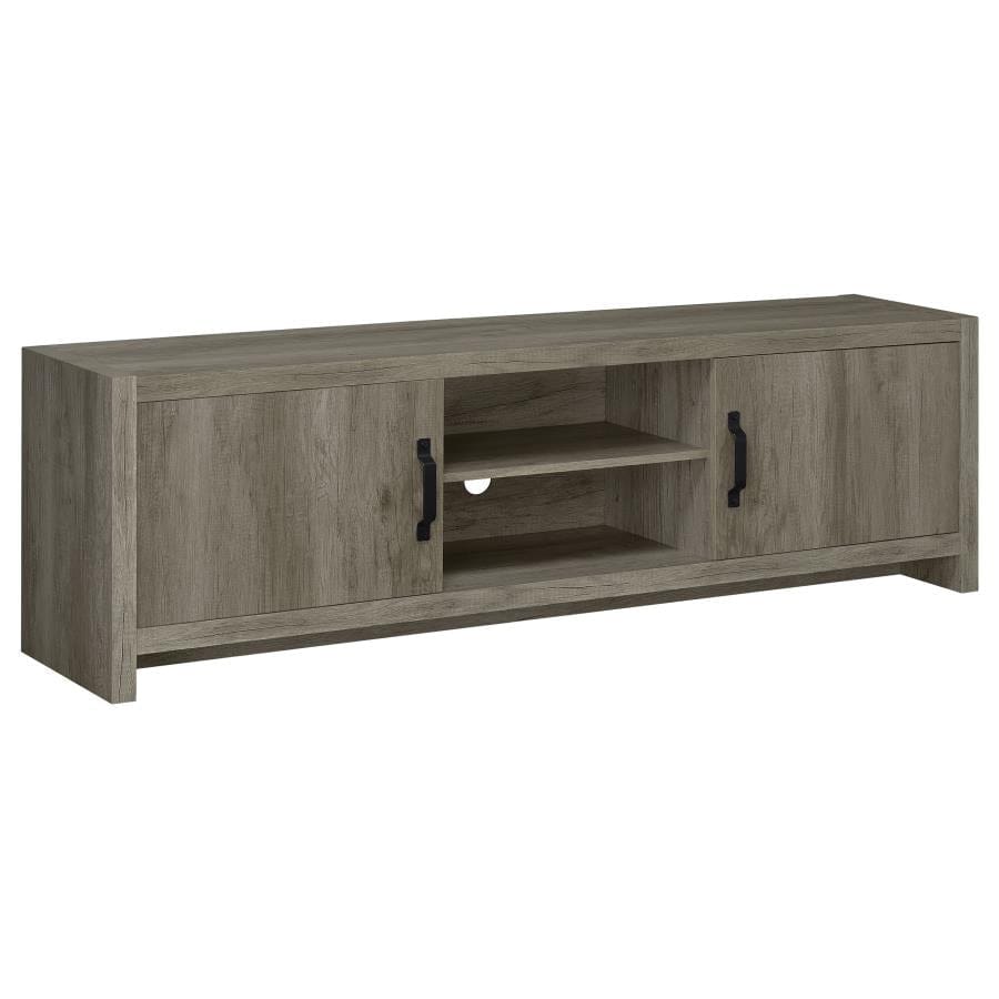 Hays 2-door TV Console Grey Driftwood