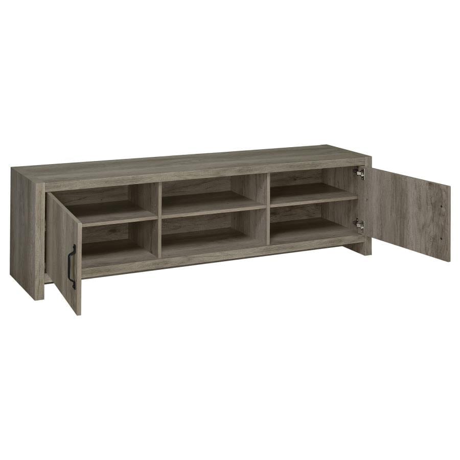 Hays 2-door TV Console Grey Driftwood