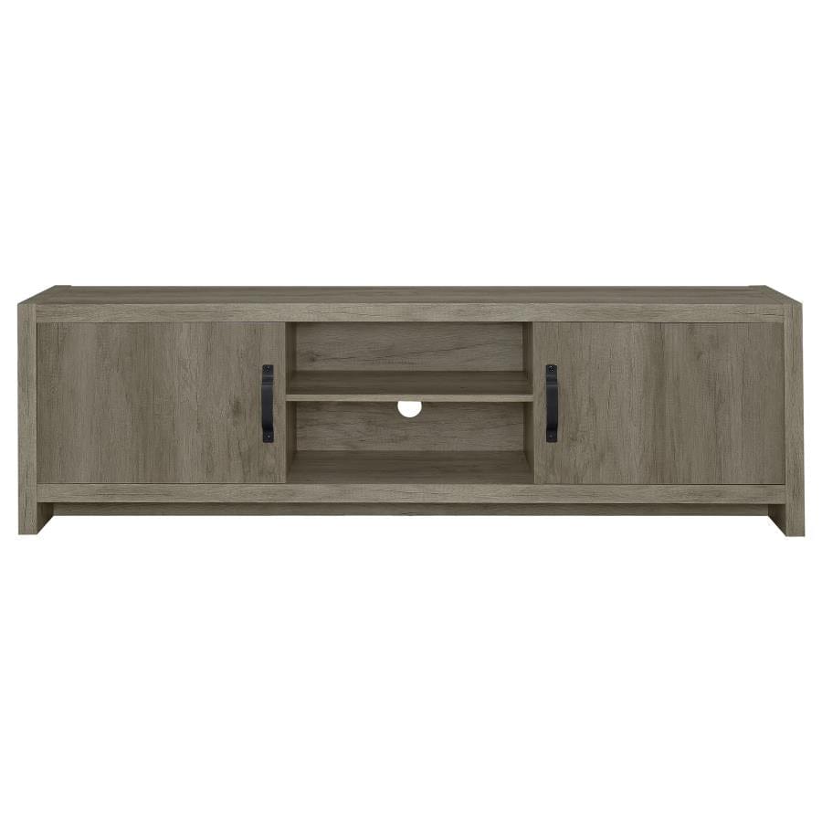 Hays 2-door TV Console Grey Driftwood