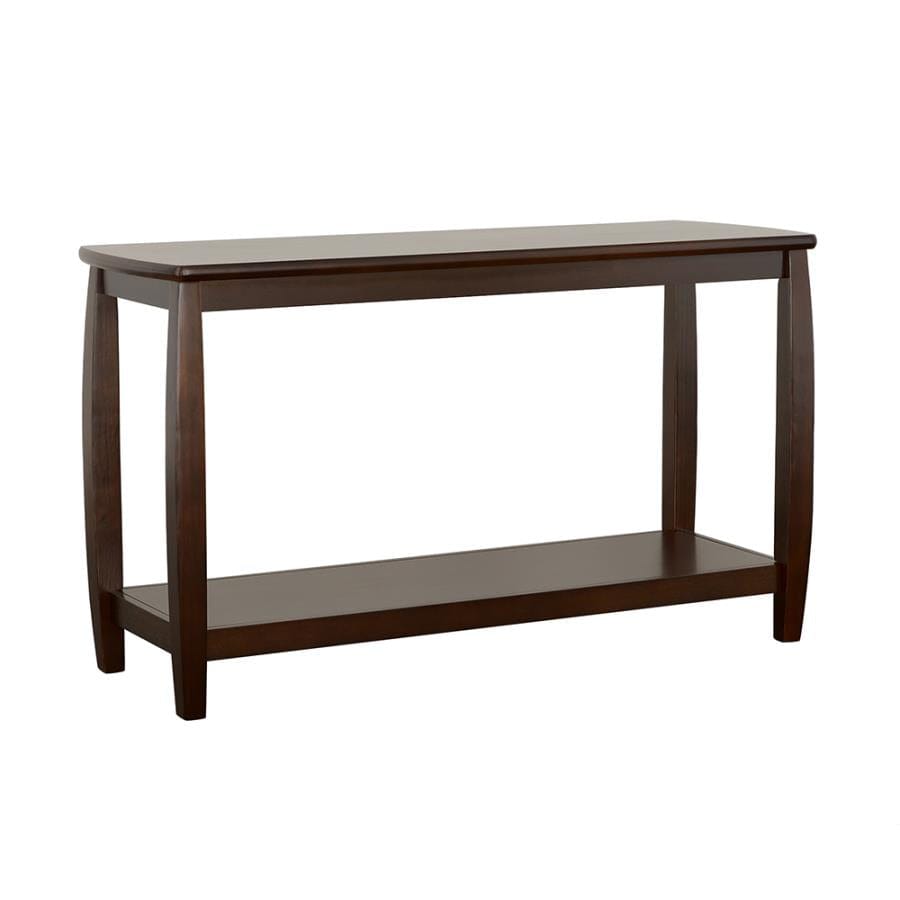 Dixon Rectangular Sofa Table with Lower Shelf Espresso