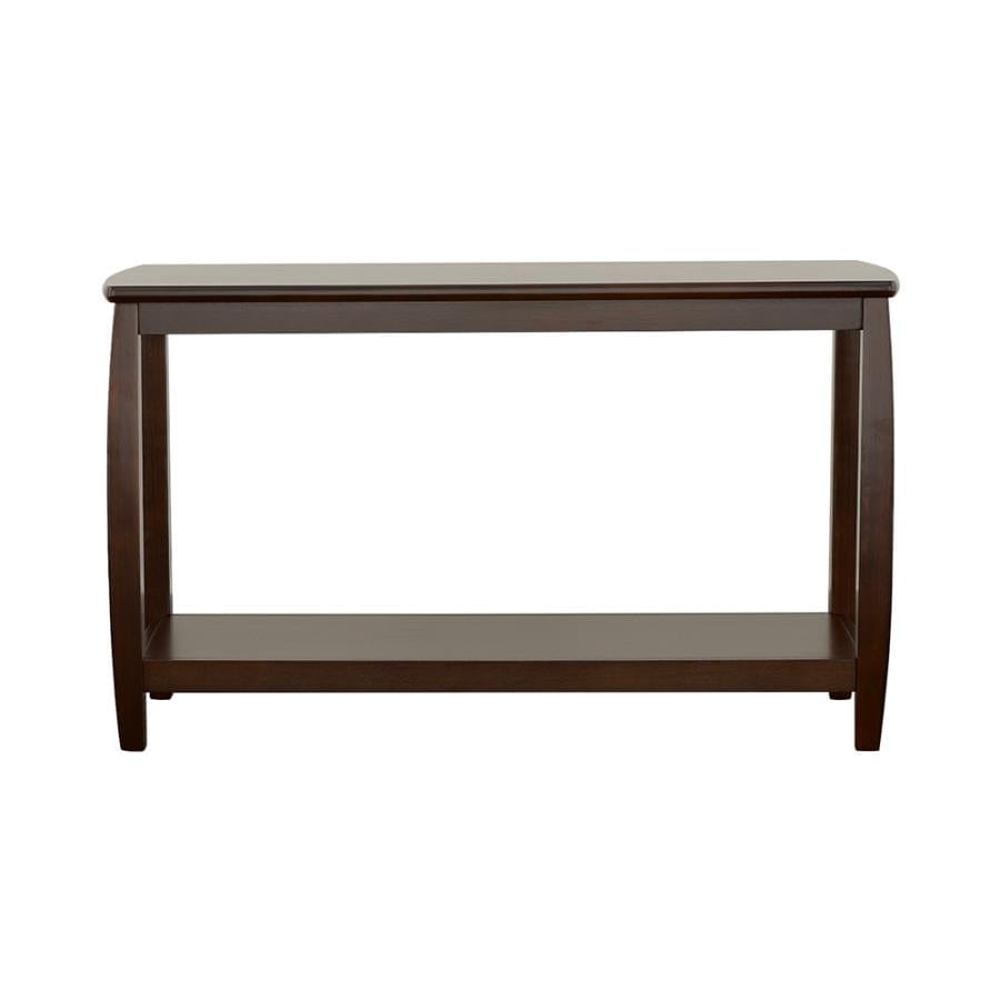 Dixon Rectangular Sofa Table with Lower Shelf Espresso