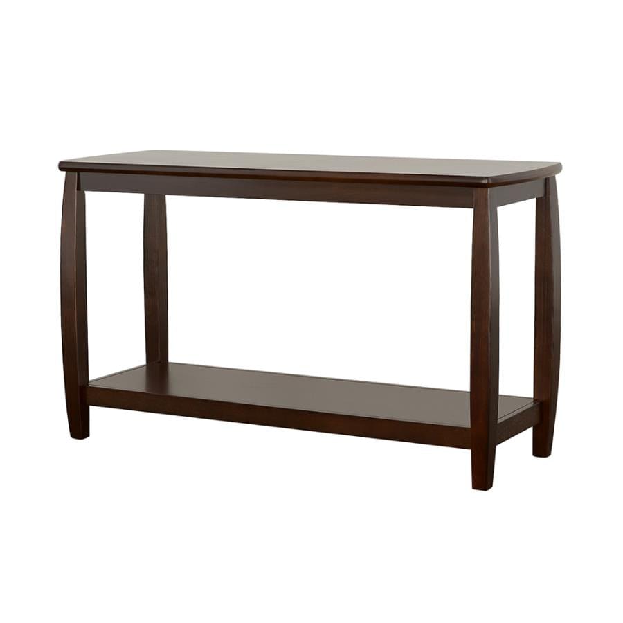 Dixon Rectangular Sofa Table with Lower Shelf Espresso