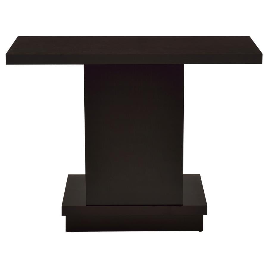 Reston Pedestal Sofa Table Cappuccino