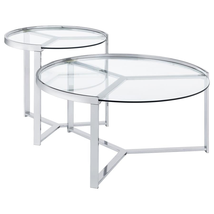 2 PC NESTING COFFEE TABLE