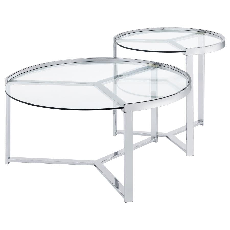 2 PC NESTING COFFEE TABLE