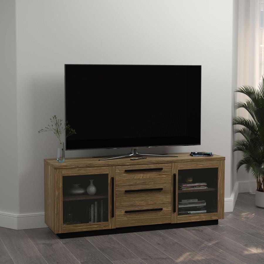 Amherst 2-door TV Console Aged Walnut