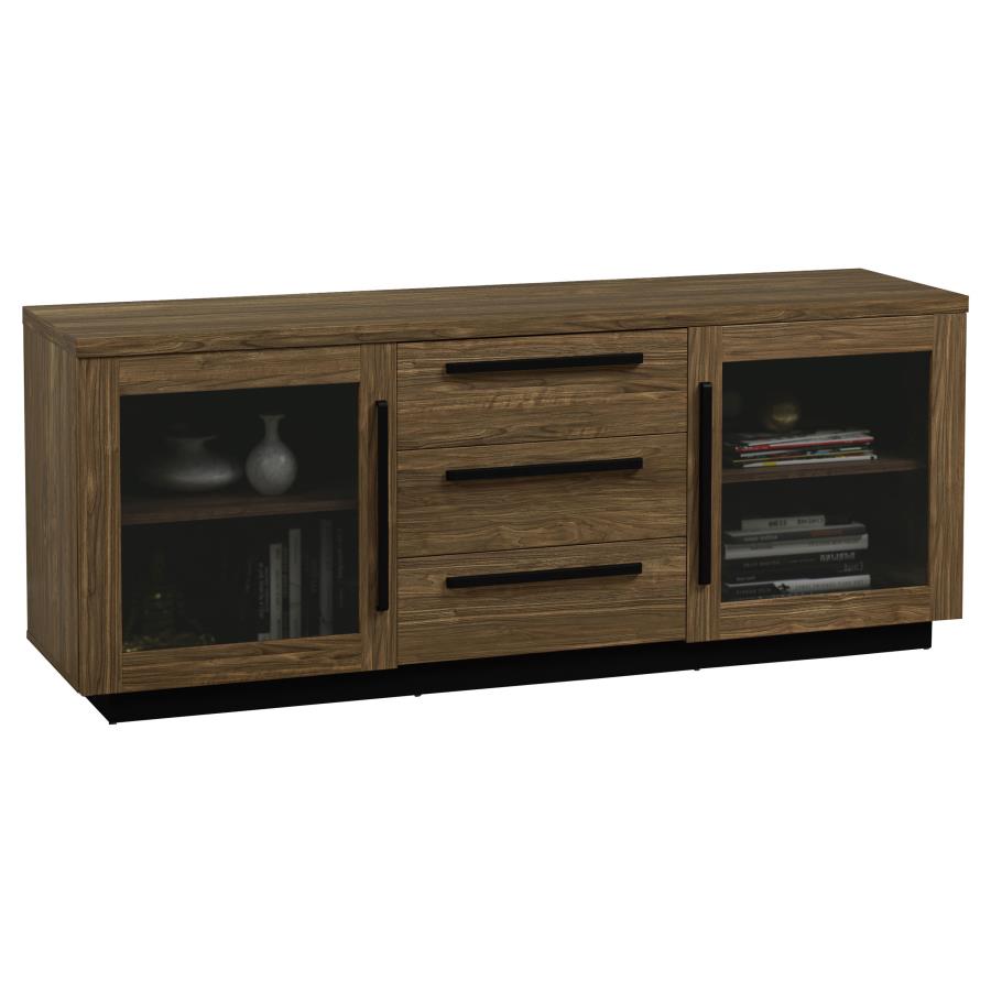 Amherst 2-door TV Console Aged Walnut