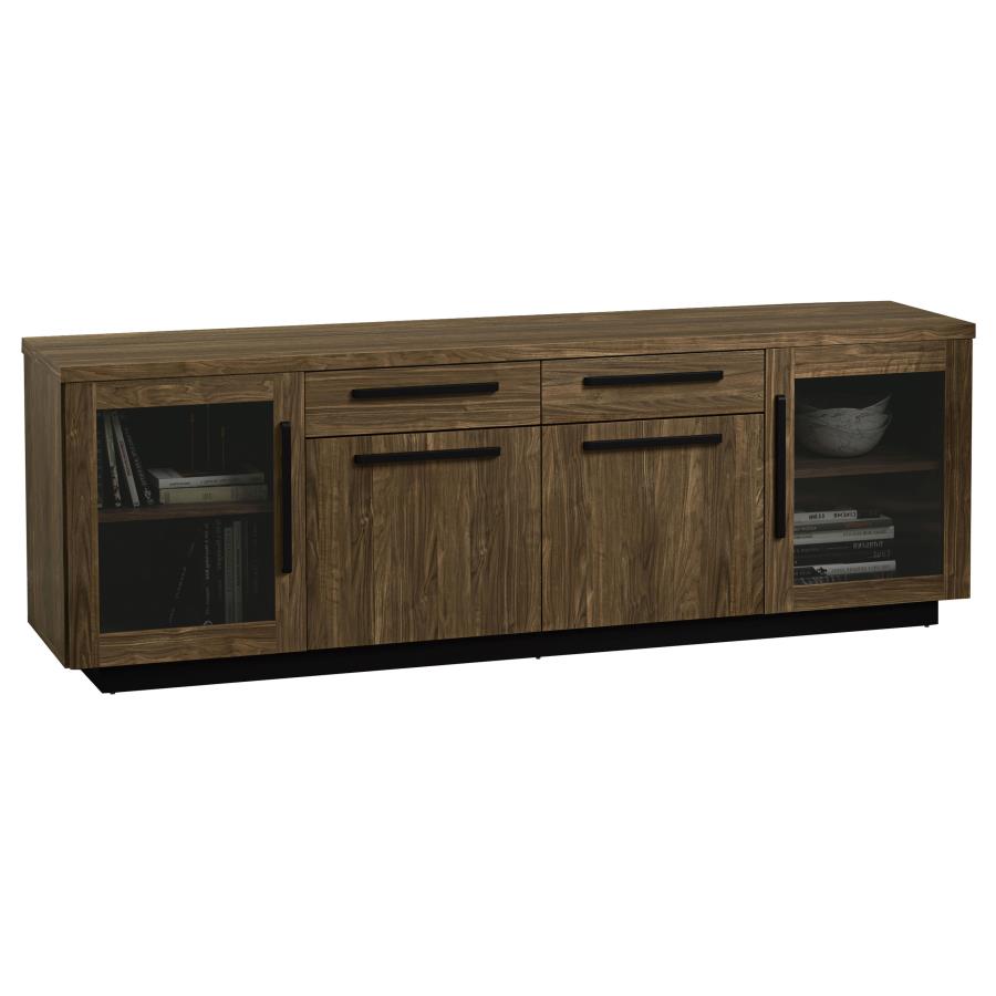 Amherst 4-drawer TV Console Aged Walnut