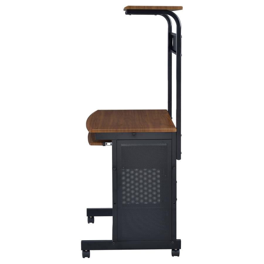 Moser 3-tier Computer Desk Honey and Black