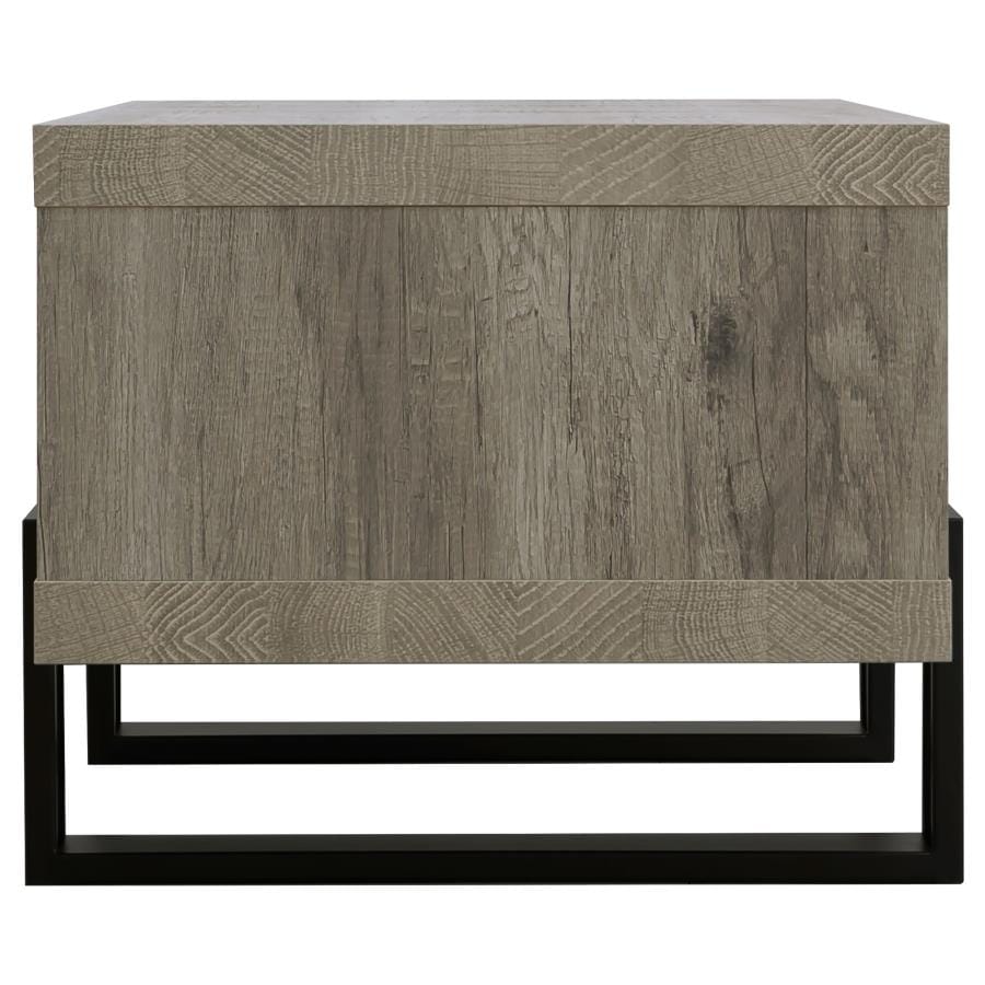 Dinard Coffee Table with Shelf Grey Driftwood