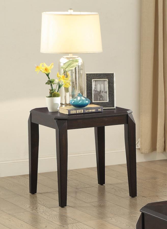 Baylor Square End Table Walnut