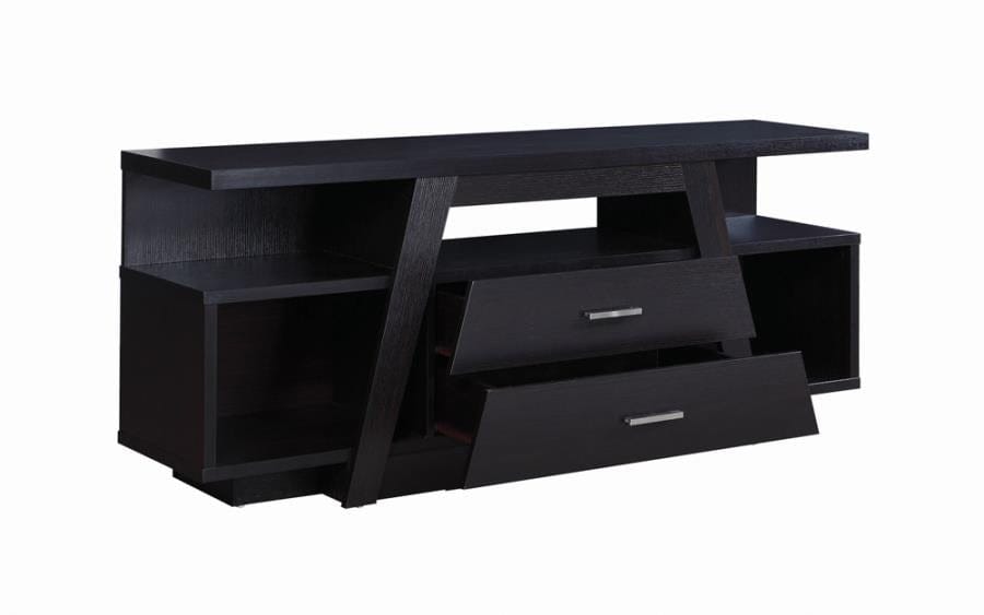 2-drawer Rectangular TV Console Cappuccino