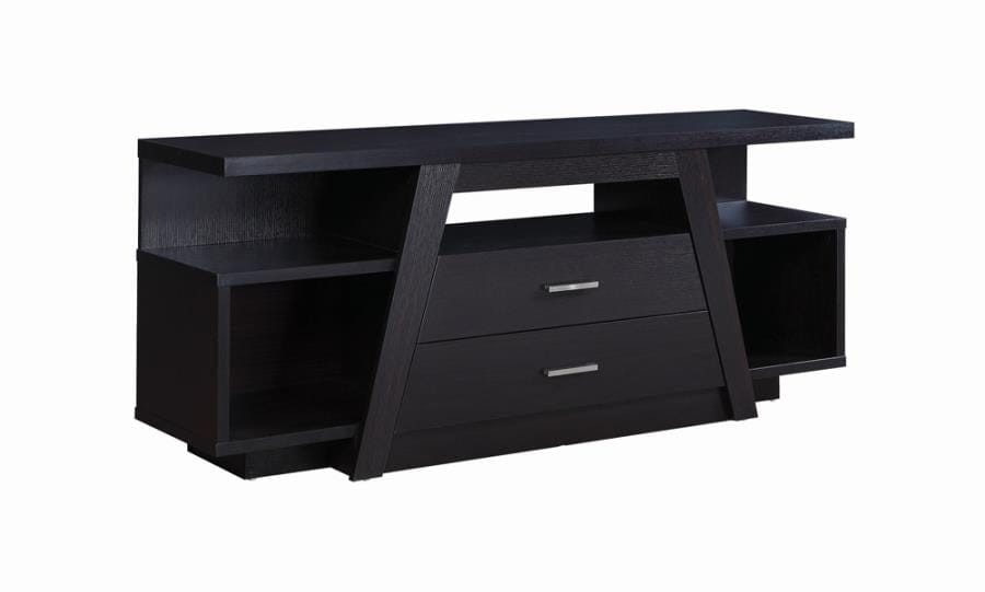 2-drawer Rectangular TV Console Cappuccino