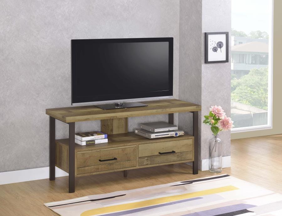 Ruston 48" 2-drawer TV Console Weathered Pine