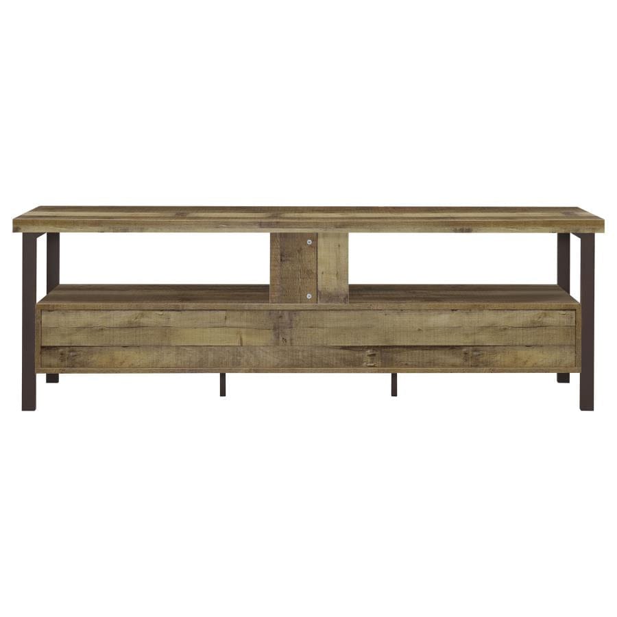 Ruston 71" 3-drawer TV Console Weathered Pine