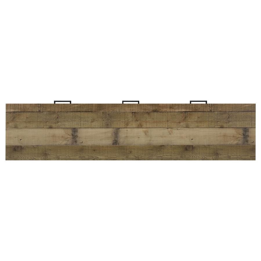 Ruston 71" 3-drawer TV Console Weathered Pine