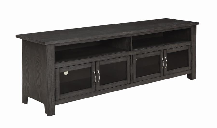 72" 4-door TV Console Dark Grey