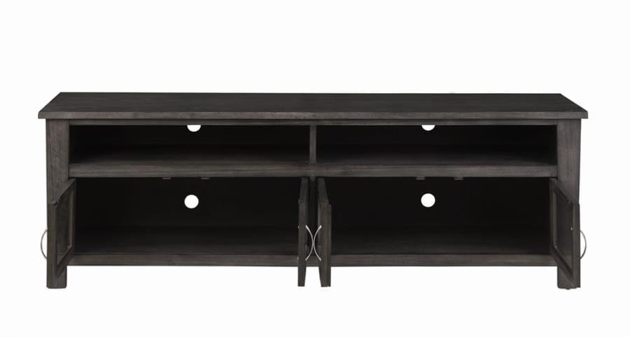 72" 4-door TV Console Dark Grey