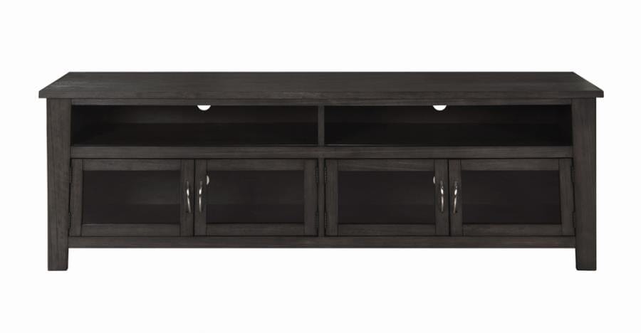 72" 4-door TV Console Dark Grey