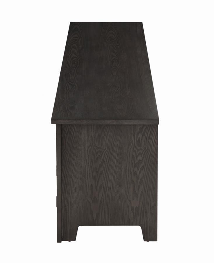 72" 4-door TV Console Dark Grey
