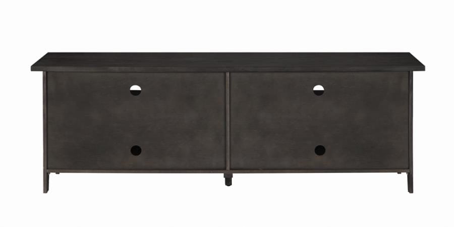 72" 4-door TV Console Dark Grey