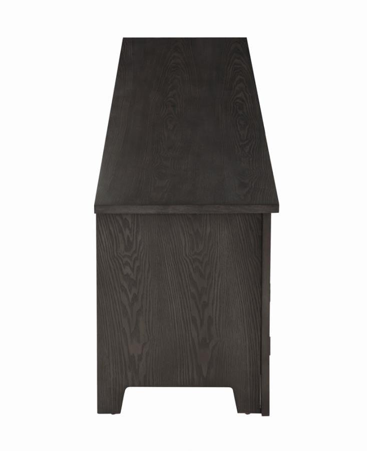 72" 4-door TV Console Dark Grey