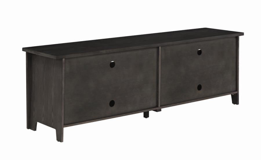 72" 4-door TV Console Dark Grey