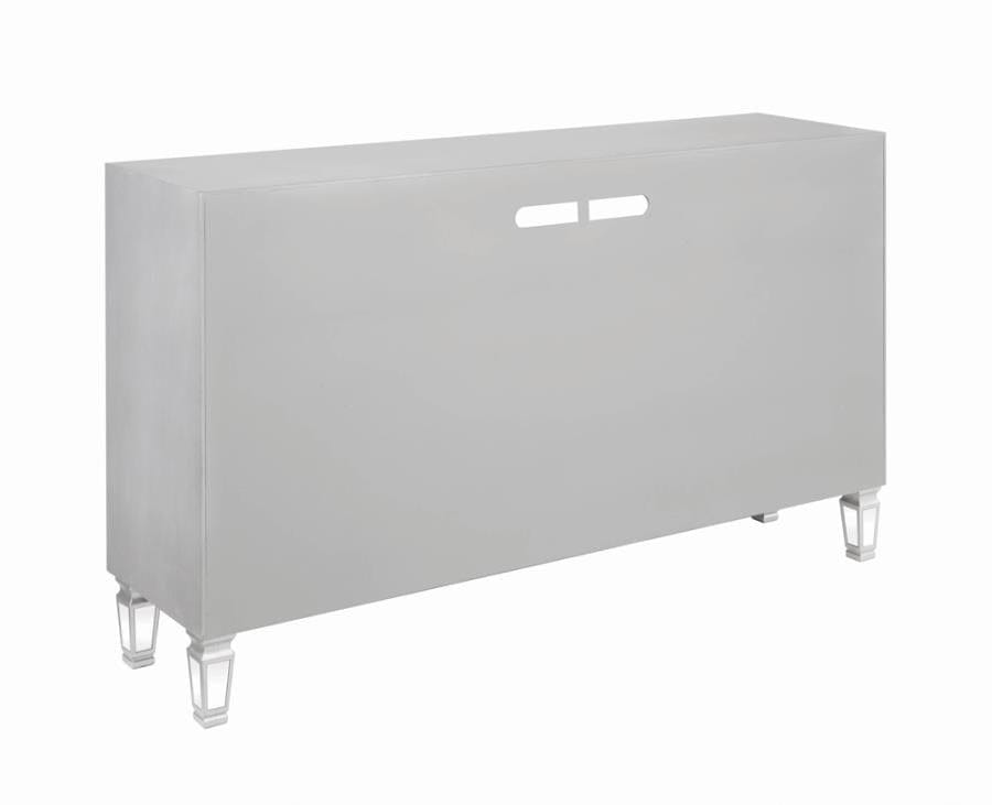 3-drawer TV Console Metallic Platinum