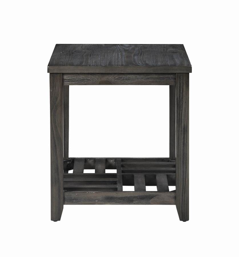 Cliffview 1-shelf Rectangular End Table Grey