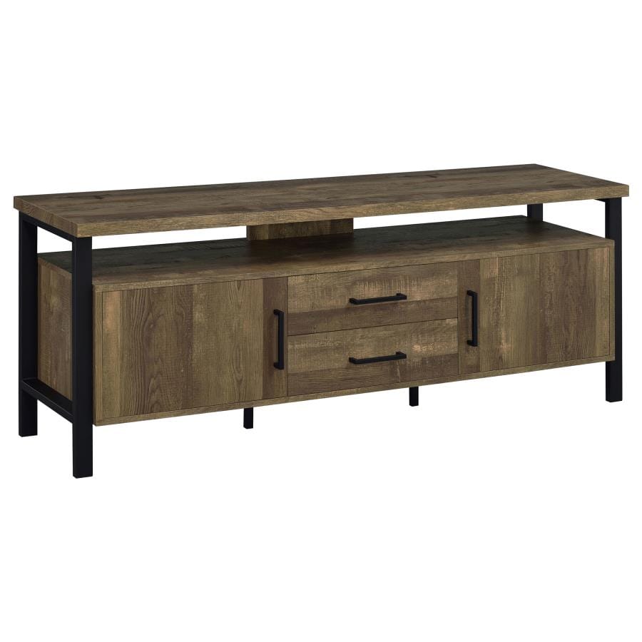 Ruston 59" 2-drawer Rectangular TV Console Rustic Oak