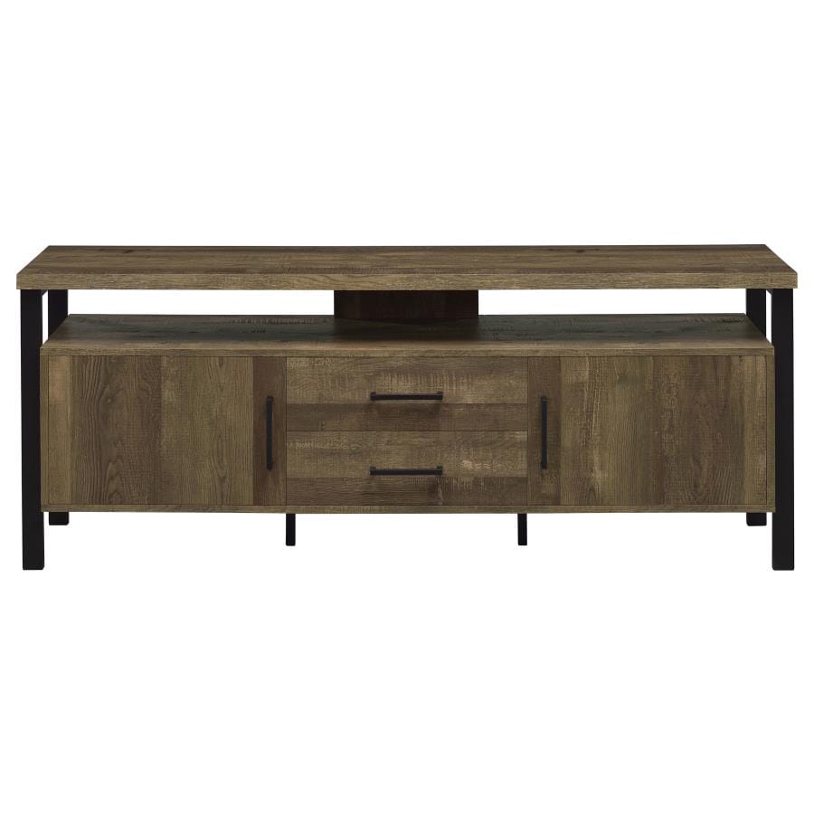 Ruston 59" 2-drawer Rectangular TV Console Rustic Oak