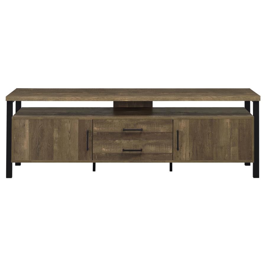 Ruston 71" 2-drawer Rectangular TV Console Rustic Oak