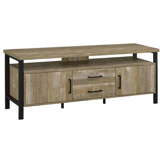 Ruston 59" 2-drawer TV Console Weathered Oak