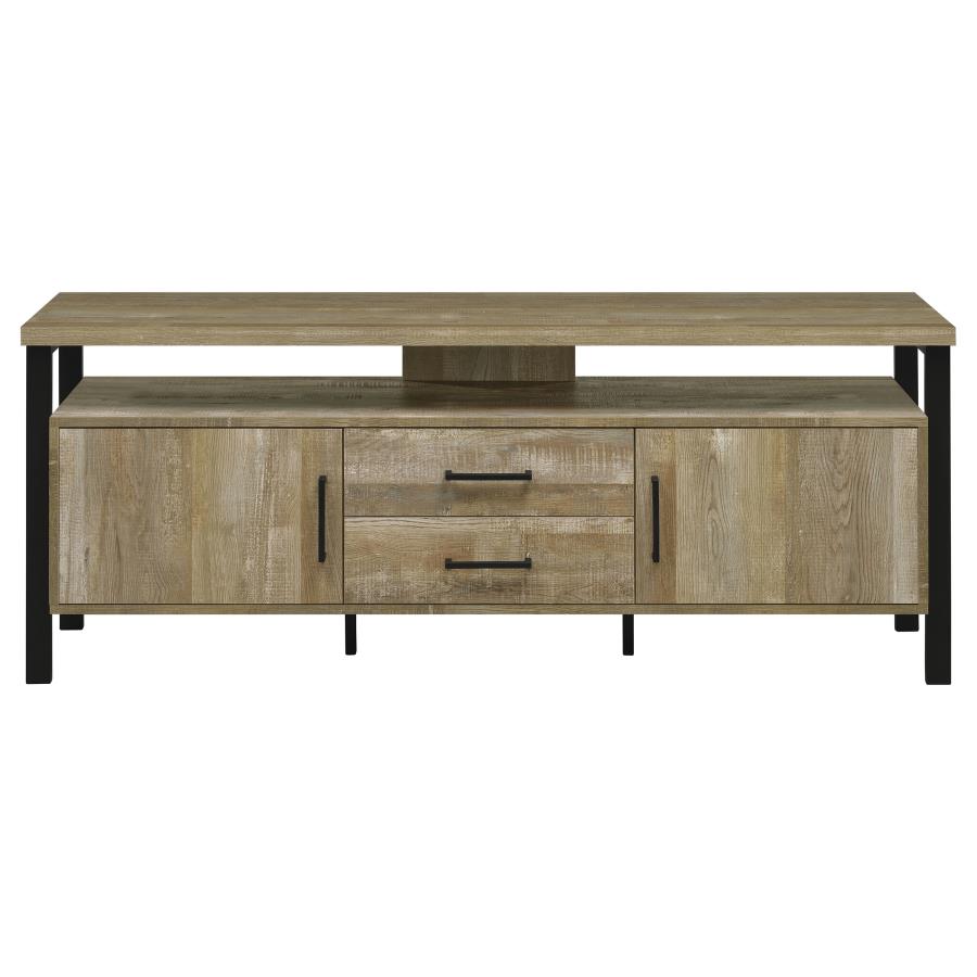 Ruston 59" 2-drawer TV Console Weathered Oak