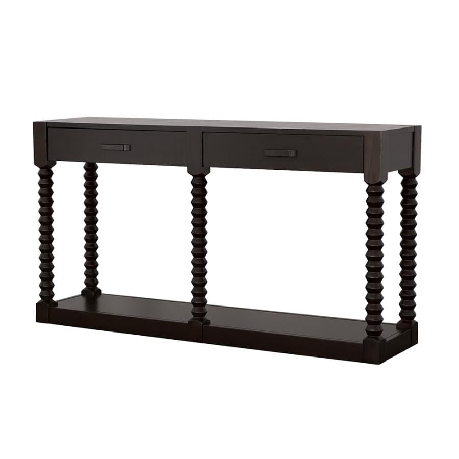 Meredith 2-drawer Sofa Table Coffee Bean