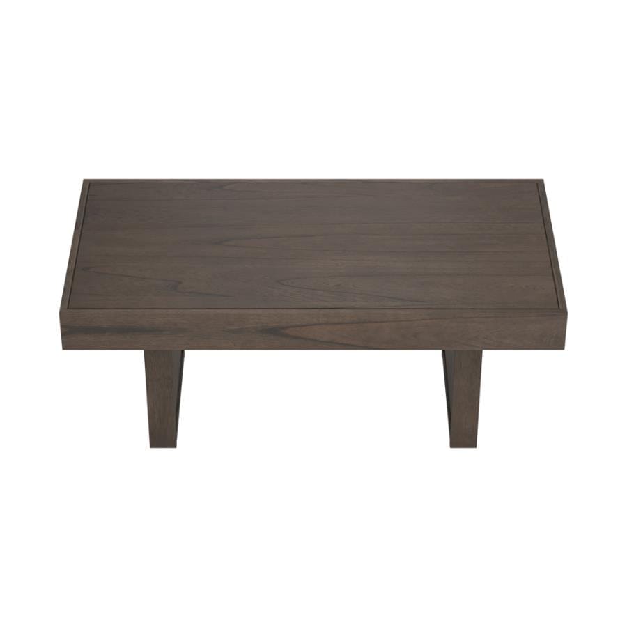 Owen Rectangle Coffee Table with Hidden Storage Wheat Brown