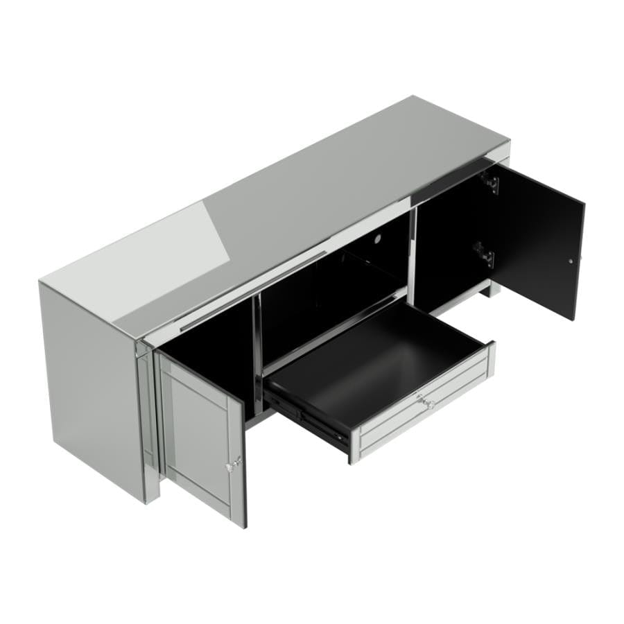 2-door TV Console Silver