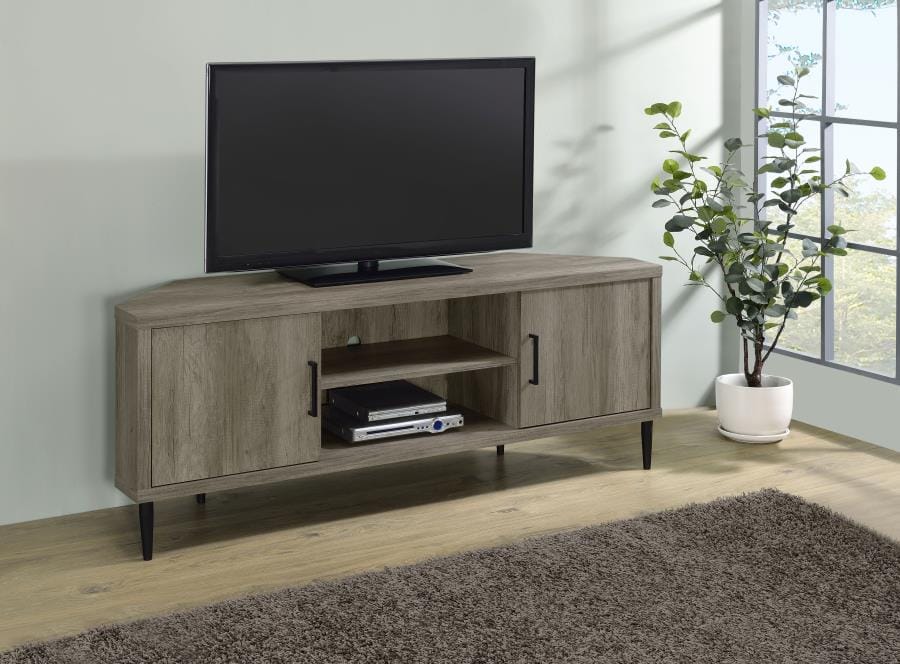 Norwood 2-door Storage TV Console Grey Driftwood