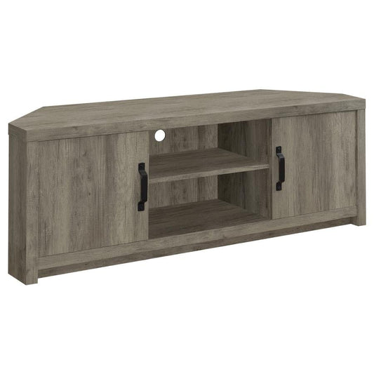 Englewood 2-door TV Console with Adjustable Shelf Grey Driftwood