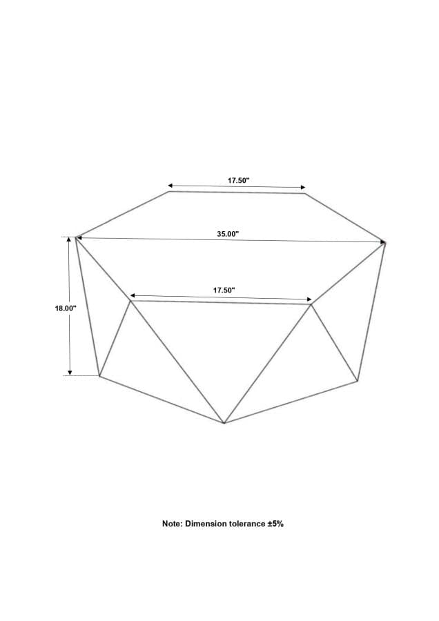 Zalika Hexagonal Coffee Table Natural