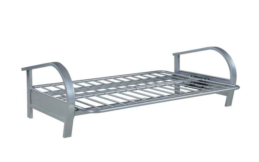 Metal Futon Frame Silver