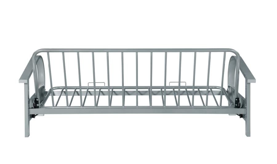 Metal Futon Frame Silver